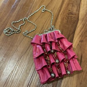 Vintage Unique Beaded Clutch Coin Purse Mini Satchel